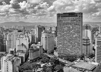 Sao Paulo Aerial Skyline 