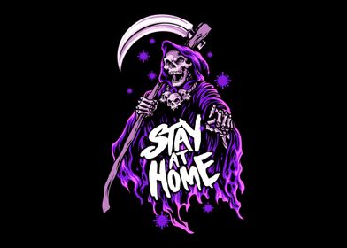 Stay At Home grim reaper