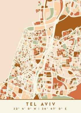 TEL AVIV ISRAEL CITY MAP
