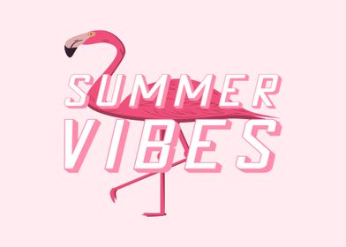 Summer Vibes Flamingo