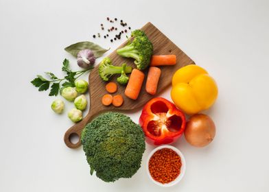 Vegetables cutting board