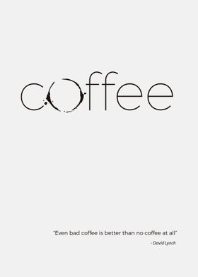 Typography Coffee Poster