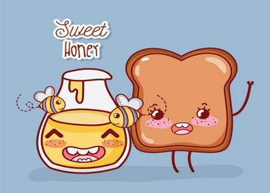 Funny Honey And Toast