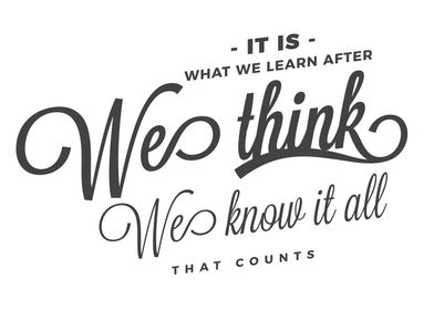 learn after we think