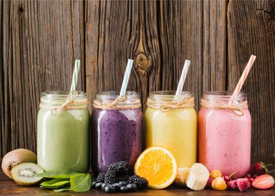 Different Fruit Smoothies