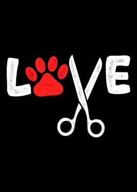 love dog paw for dog groom