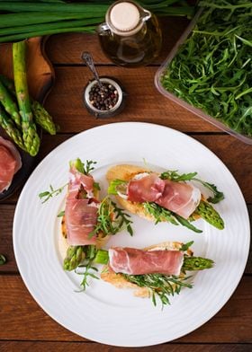 Asparagus Ham Snack