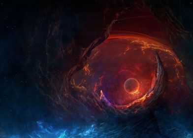 Galaxy Nebula Fire