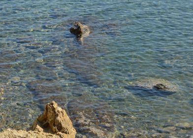 Rocks in the Water Blue