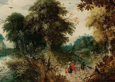 Forest View with Traveller