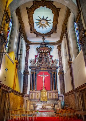 Inside the church