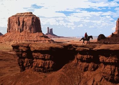 Monument Valley Cowboy