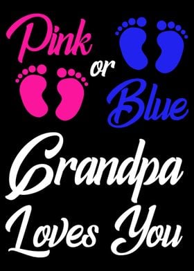 pink or blue grandpa loves