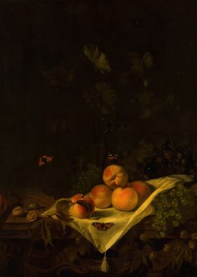 Still Life with Peaches an
