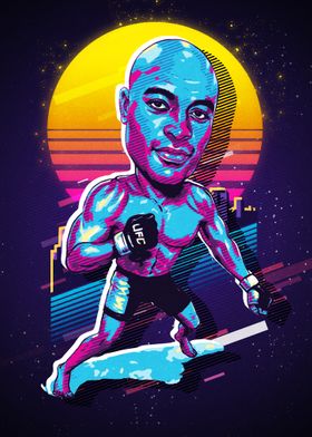 Anderson Spider Silva 4LUVofMMA Poster new MMA wall art