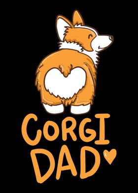 Corgi Dad For Corgi Dog Lo