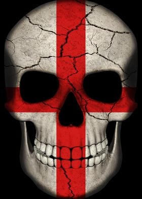 English Flag Skull