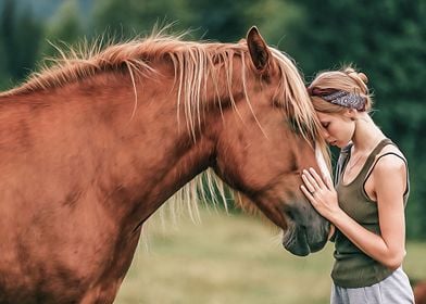 Horse With Girl