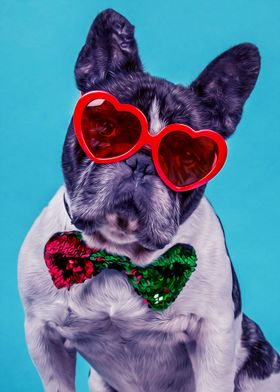 Frenchie With Bowtie 
