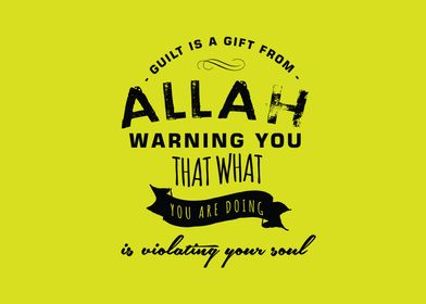 Guilt is a gift from Allah