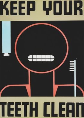 Dental cleaning poster