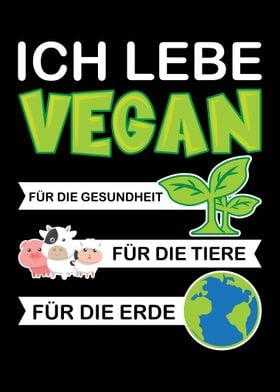 I live Vegan Earth Animals