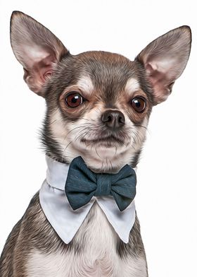 Chihuahua With Bow Tie