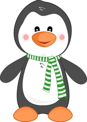 smiling penguin cute