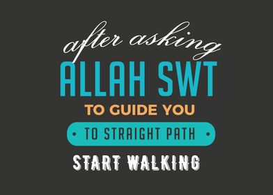 after asking Allah