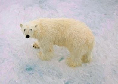 Polar Bear Abstract