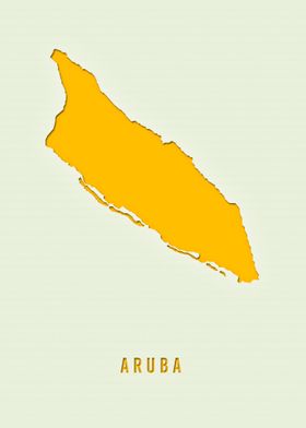 MAP OF ARUBA