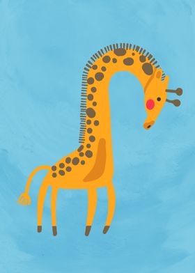 Cute Giraffe Kids Art