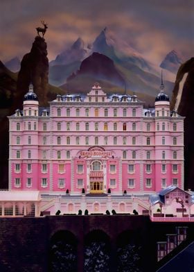 The Grand Budapest Hotel Canvas Art Print by Fred Birchal