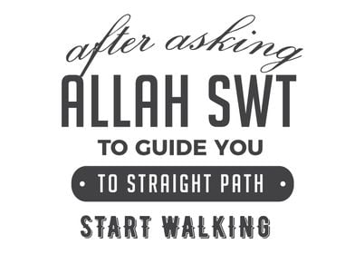 after asking Allah