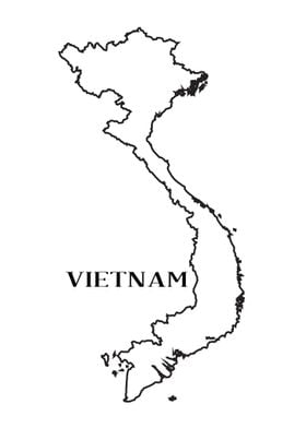 Outline Map Of Vietnam