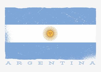 Distressed Argentina Flag