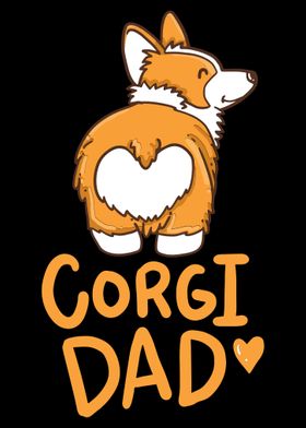 Corgi Dad For Corgi Dog Lo