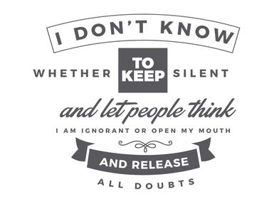 release all doubts