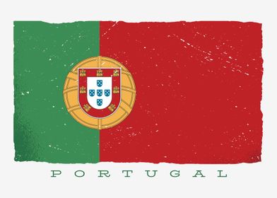 Distressed Portugal Flag