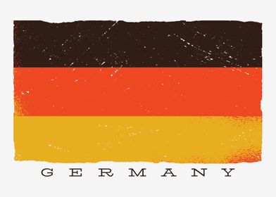 Distressed Germany Flag