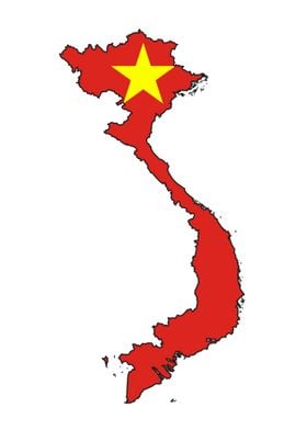 Vietnam Outline Map