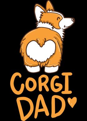 Corgi Dad For Corgi Dog Lo
