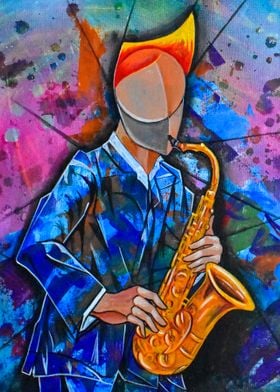 Saxophonist jazz music 
