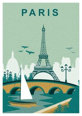 Paris France Illustration 