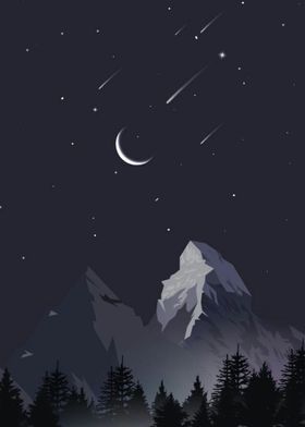 Nature mountain Vector