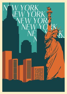 New York Vintage Poster