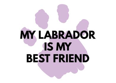 My Labrador is my best fri