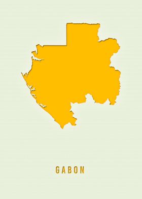 MAP OF GABON