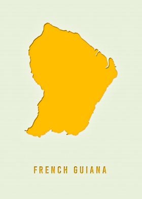 MAP OF FRENCH GUIANA