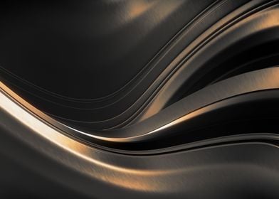 Dark Gold Abstraction